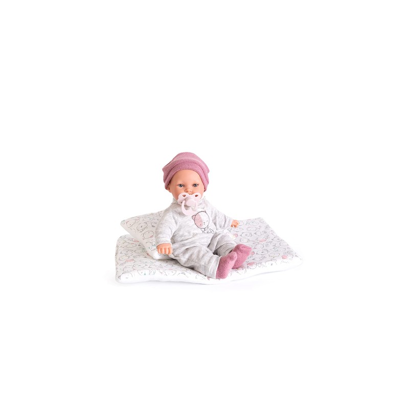 Antonio Juan Kika 27 cm Crying Doll without Teat Pink