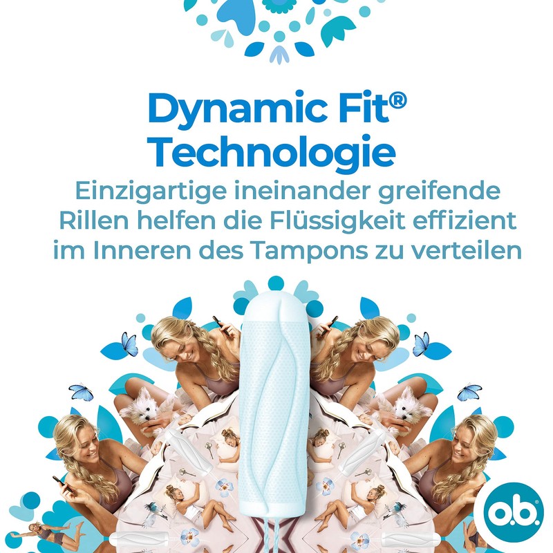 o.b. ProComfort Super Tampons for Heavy Days with Dynamic Fit