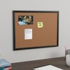 Staples Cork Bulletin Board, Black Frame, 2' x 1.5' (ST62833)