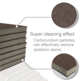 Krisler Carborundum Sponge Nano Emery Sponges Caspian Stone Pot Clean Brush Rust Eraser Grit Scouring Pads Pot Cleaning Pads with Carborundum Washing Kitchen Cleaner Tool 8pc
