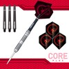 Unicorn Unisex Core Plus|Style 1|Steel Tip Darts, Silver / Black,