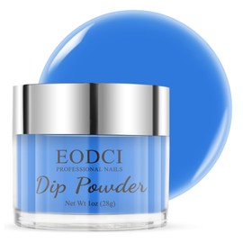 EODCI 28 g Dipping Powder, Blue Dipping Powder Nails Powder, French Nail Art Starter Manicure for Beginners, Home DIY Nail Art System, No Nail Lamp Required