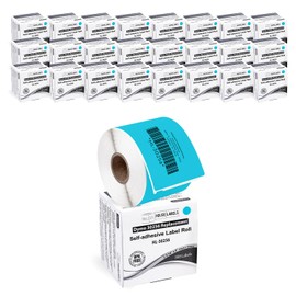 HOUSELABELS Compatible DYMO 30256 Blue Shipping Labels (2-5/16" x 4"), Strong Permanent Adhesive, Compatible with DYMO LW 450, 4XL, Rollo & Zebra Desktop Printers, 25 Rolls /7500 Labels