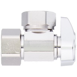 Brasscraft Shut-Off Valve 7/16" 1/2" < 0.25% Lead Angle Chrome Boxed 5/8" Od.