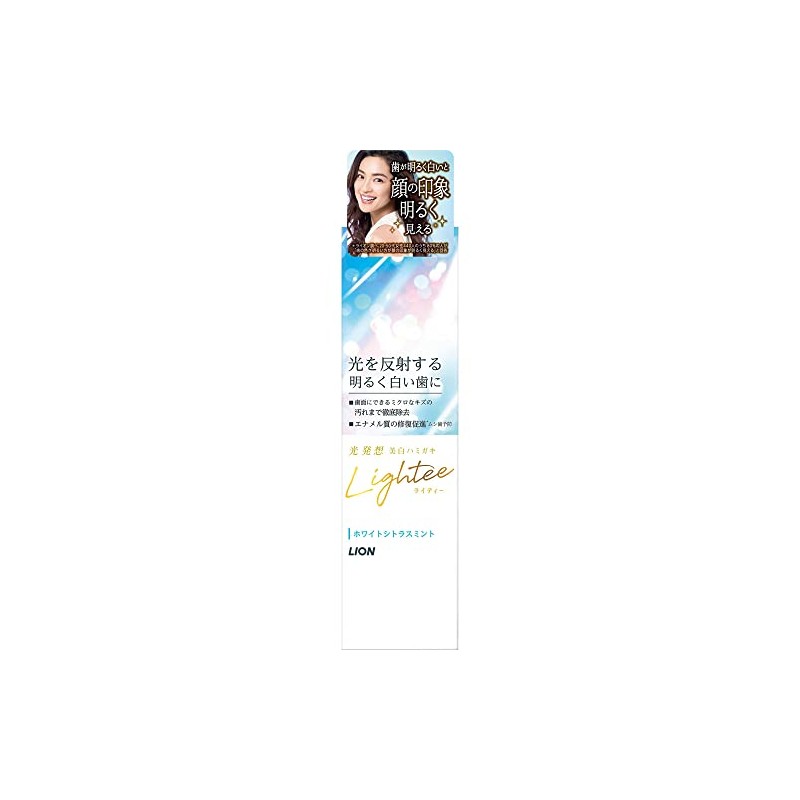 Lightee Toothpaste, White Citrus Mint, 3.5 oz (100 g) Set