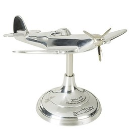 Spitfire 1936 Trench Art Model Plane Aluminum Desktop Figure