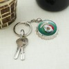 Mexico Soccer Football Futbol Keychain Chrome Plated Metal Pop Cap