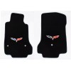 AFM NEW! Black Carpet FLOOR MATS 2008-2013 Corvette W/ Embroidered