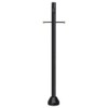 Solus SM6-CSTV-BK 6 ft Black Outdoor Surface MountLamp Post with