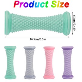 Reflexology Foot Massager Tool, Plantar Fasciitis Relieve Neuropathy,Acupressure Trigger Point Therapy, Heel Arch Arthritis (Pink)