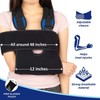 Arm Sling Brace Shoulder Immobilizer (Black) - Large