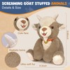 SnugBibble Screaming Goat Plush Toy, Goat Stuffed Animal – Funny