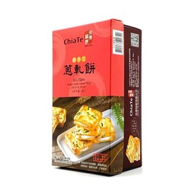 ChiaTe Nougat Cracker Green Onion Cookies, Nougat Sandwich Biscuits, Crispy Onion Biscuits Combined with Soft and Chewy Nougat, Taiwanese Specialty Snacks, Handmade Asian Dessert Snacks (12pcs/180g, Imported from Taiwan)