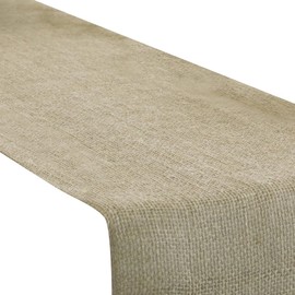 Unique 28718 Rustic & Durable Natural-Colored Burlap Bliss Table Runner-9.5 (1 Ct) Hessian 1.82 m-1 Count (Pack of 1), Solid, Brown, 5.9 ft
