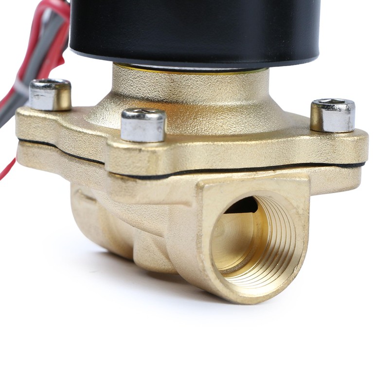 U.S. Solid 1/2" Brass Electric Solenoid Valve 24VAC Air Non-potable