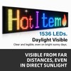 Katemily 15"x4" Programmable LED Sign for Storefronts, Bluetooth APP Control,