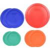 Pyrex Food Storage Plastic Replacement Lid Set (Red, Cobalt Blue,