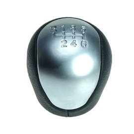 Generic Gear Knob Compatible/Replacement Part for Hyundai Elantra I30 FD GD IX35 Tucson Kia Optima Soul 6-Speed Silver