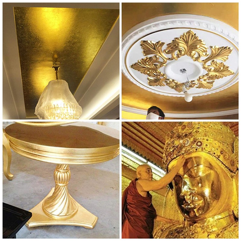 100 Páginas 24 K Hoja de Oro Arte Arte Diseño