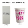 SharkBliss 1985 40th Birthday Party Cups, 20 Pack 9oz Pink