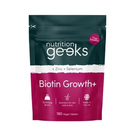 Biotin Hair Growth Supplement - 180 Biotin Tablets Enhanced with Zinc & Selenium, Hair Vitamins Complex - Biotin 10000 mcg - Vegan Biotin Supplement, Hair Skin and Nails Vitamins for Women & Men UK