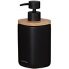 Sealskin Mind Soap Dispenser 200ml Cement Wood Detail Black