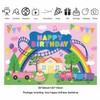 Pig Theme Birthday Background Pink Pig Party Birthday Decoration for