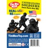 TimMee Plastic Army Men - Black 48pc Toy Soldier Figures