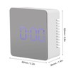 LED Mirror Clock Square Automatic Battery Powered Temperature Smart Clock