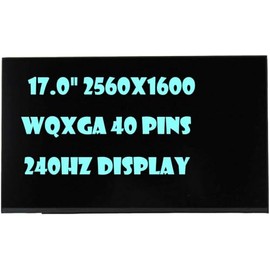 New KrystalPix LCD Display FITS- Screen Replacement for MSI Raider GE78 HX 13VI-079US Non-Touch Led LCD Screen 17" WQXGA 2560x1600 240Hz 40 Pin New Gaming Display