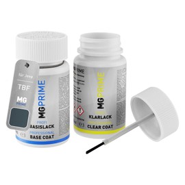 MG PRIME Autolack Lackstift Set für Jeep TBF / 435 Blue Shade Pearl/Blue Shade Metallic Basislack Klarlack je 50ml