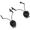 2PCS Headset Helmet Adapter Nylon Helmet Arc Rail Suspension Headset
