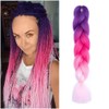 Braiding Hair Pink Ombre 24 Inch Braid Hair Extensions Hot