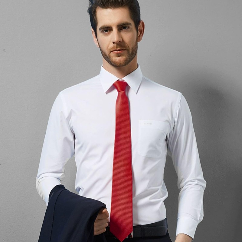 Classic Mens Solid Ties Formal Neck Tie for Business Wedding