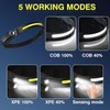 2025 Fashion 2 pack waterproof Headlamp Rechargeable with 230° Wide