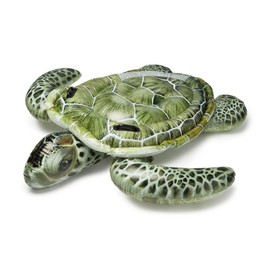 Intex Realistic Sea Turtle Inflatable Ride On Pool Float with Heavy Duty Handles for Pool Rafts and Inflatable Ride Ons (4 Pack)