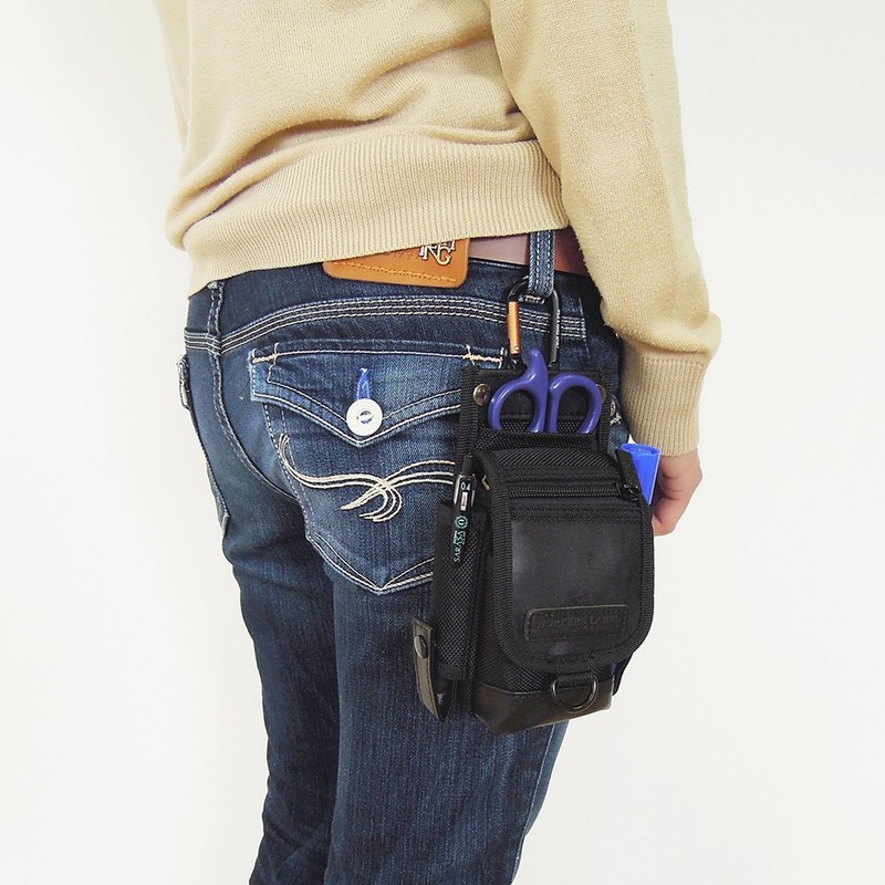 Workers Label Pouch, Accessory Case, Black