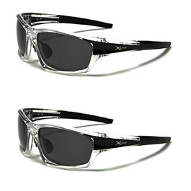 X LOOP Polarized 2 or 3 pair Translucent Sport Wrap (2 Pair Black)
