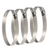 TUPARKA 4 Pack Large Size Metal Hose Clips 91-114 mm