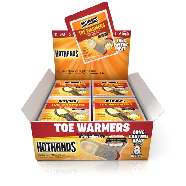 HotHands Toe Warmers - Long Lasting, Odorless, Air Activated -