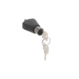 CRL Black Chrome Keyed Alike Sliding Door Lock - 0911BCKA