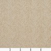 E731 Ivory Herringbone Woven Textured Upholstery Fabric by The Yard