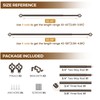 KAMANINA Bronze Curtain Rod 32 to 58 Inch(2.6-4.8ft), Adjustable Curtain