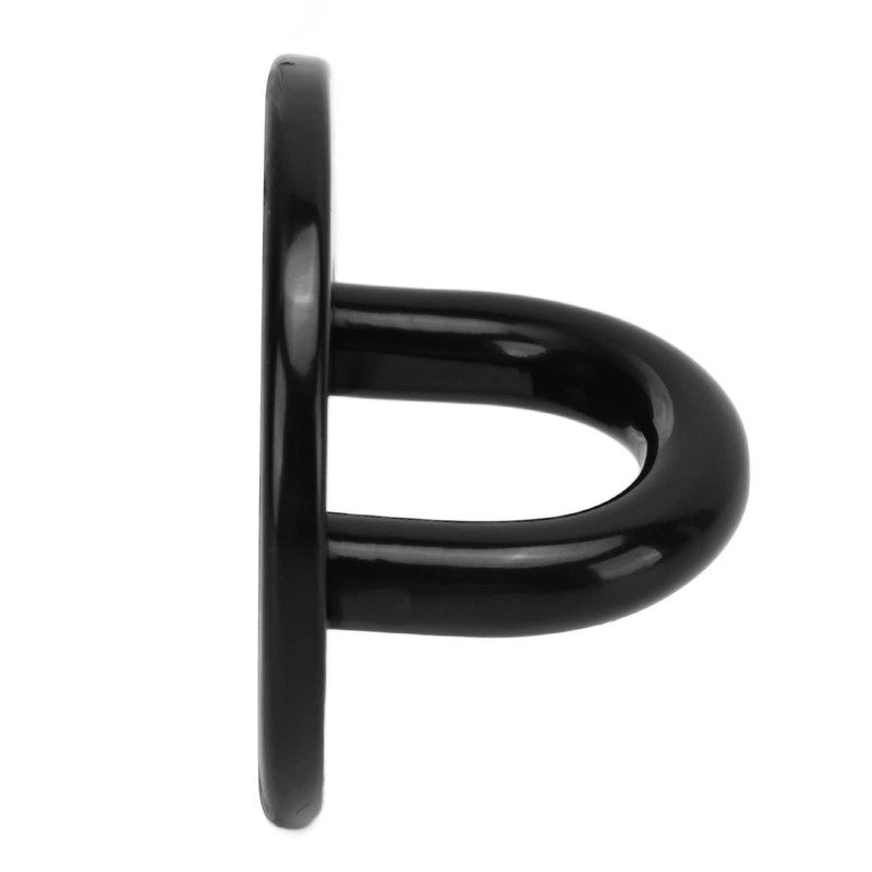Alomejor 5-Piece Eyelet Plate, Thickened Wall Anchor, Black Stainless Steel,