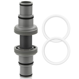 Pool Hose Adapter Connector Coupling 1-1/4" or 1-1/2" in Pools Vacuum Hoses Adapters for Swimming Pool Vacuums Cleaners or Filter Pump Fitting Connects Fits for Pool Parts and Accessories Supplies