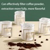 SZLYTYUN 50PCS Portable Coffee Filter Paper Hanging Ear Drip Coffee