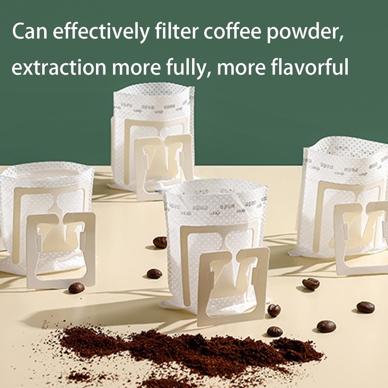 SZLYTYUN 50PCS Portable Coffee Filter Paper Hanging Ear Drip Coffee