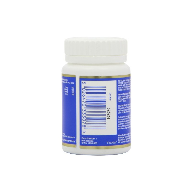 Bio-Health Extra Calcium 800mg, Bone & Teeth Support, 60 Capsules