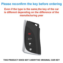 Leather Key Fob Cover Compatible with 2023 2024 ES250 ES300h ES350 RX350 NX250 NX350 GX550 LC LS TX (B4-red)