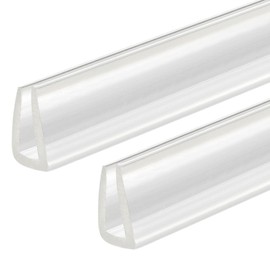 QUARKZMAN Pack of 2 U Channel Edge Guards, 4.9 ft Length Rubber Protector Edge Protector Fits 4-5 mm Edges, (9/16" W x 5/16" H) Transparent